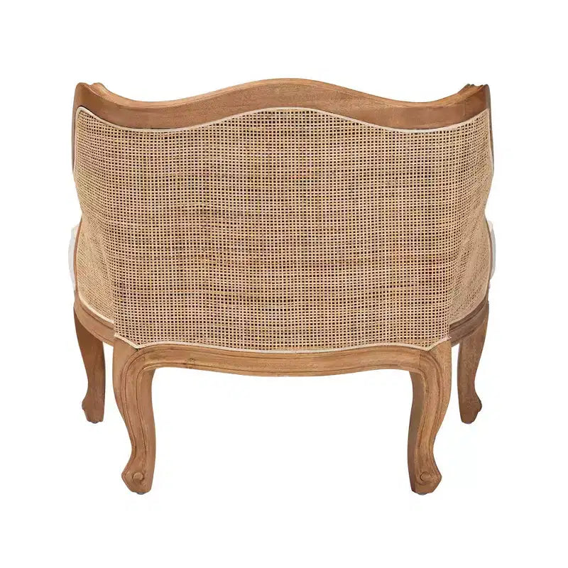 bali & pari Sylvestra Accent Chair: Low Seat, Bayur Wood, Foam Padded, No Assembly Required