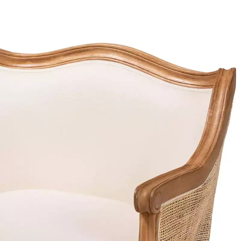 bali & pari Sylvestra Accent Chair: Low Seat, Bayur Wood, Foam Padded, No Assembly Required