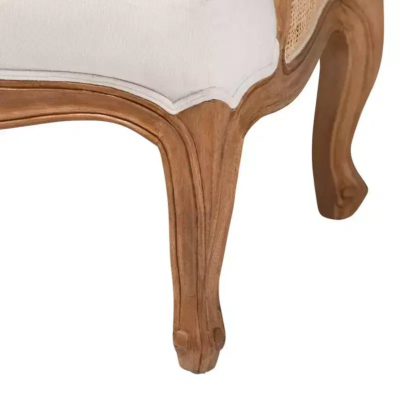 bali & pari Sylvestra Accent Chair: Low Seat, Bayur Wood, Foam Padded, No Assembly Required