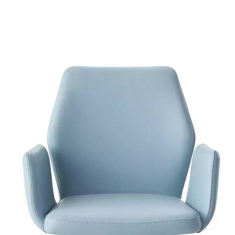 Fauteuil d'appoint Segismunda 24 po en cuir bleu clair/fini noir - Acme Furniture