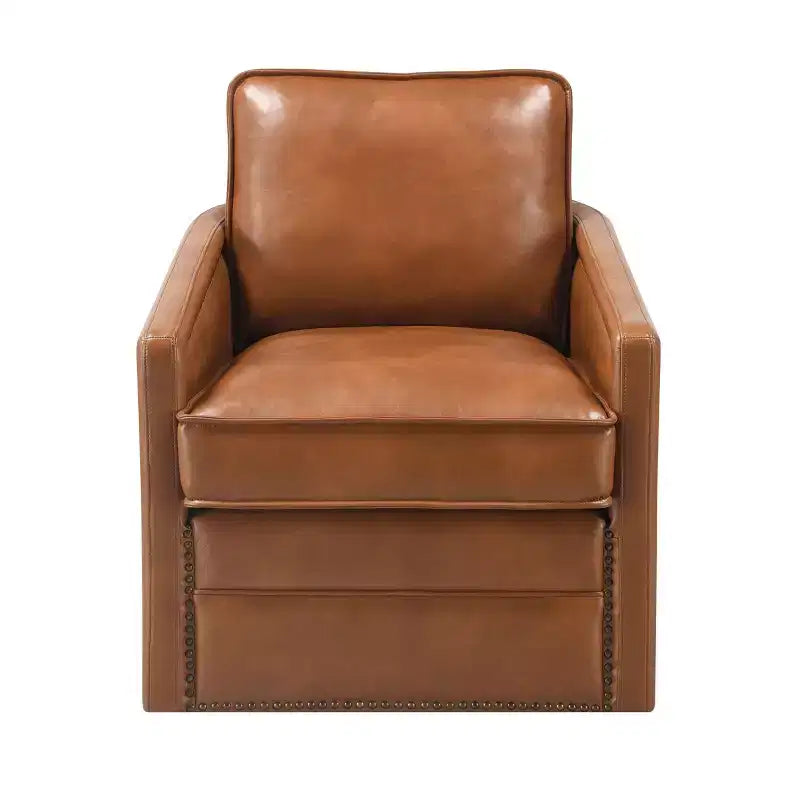 30" Rocha Swivel Accent Chair: No Assembly, Tufted - Acme Furniture