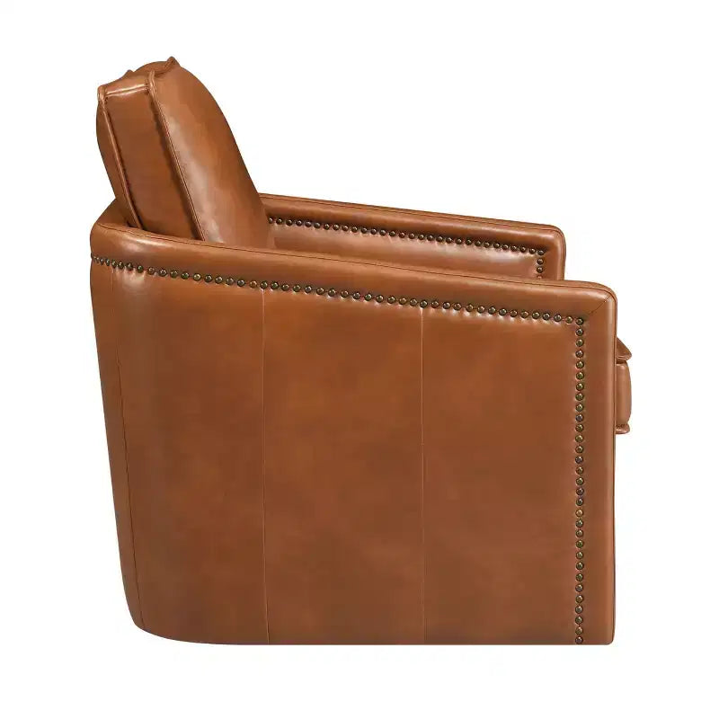 30" Rocha Swivel Accent Chair: No Assembly, Tufted - Acme Furniture