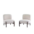 Christopher Knight Home Set of 2 Landon Modern Rubberwood Boucle Upholstered Accent Chairs