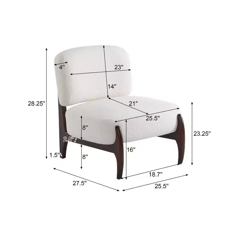 Christopher Knight Home Set of 2 Landon Modern Rubberwood Boucle Upholstered Accent Chairs