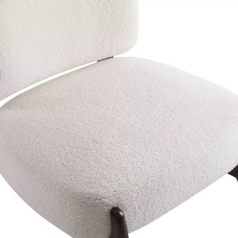 Christopher Knight Home Set of 2 Landon Modern Rubberwood Boucle Upholstered Accent Chairs