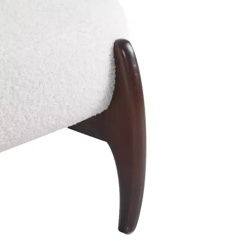 Christopher Knight Home Set of 2 Landon Modern Rubberwood Boucle Upholstered Accent Chairs