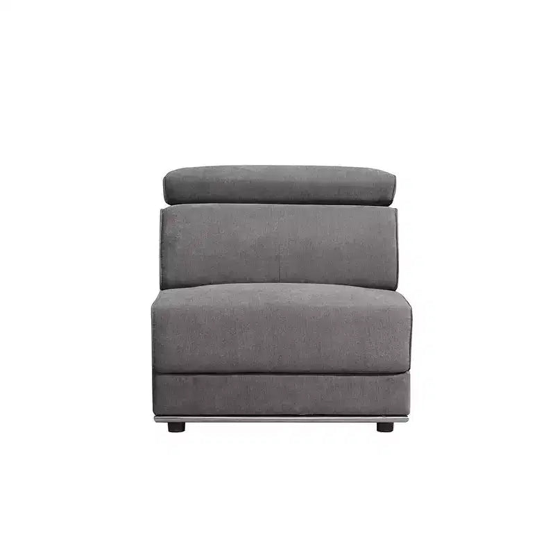 Acme Furniture Alwin Accent Chair Dark Gray Fabric