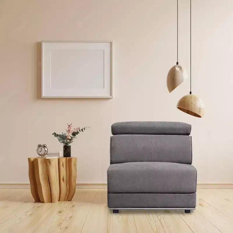 Acme Furniture Alwin Accent Chair Dark Gray Fabric
