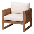 bali & pari Helina Seagrass and Acacia Wood Arm Chair Bleached Light Brown
