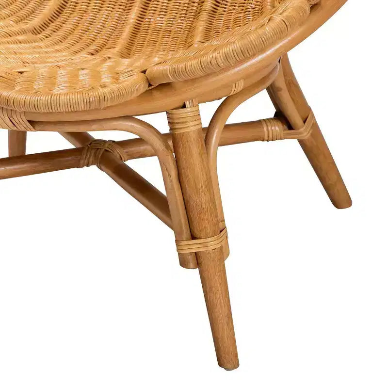 bali & pari Fauteuil d'appoint fleur en rotin Blossom miel