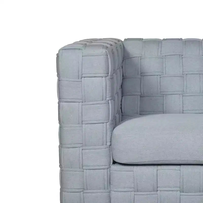 Acme Furniture Saree Accent Chair Light Teal Chenille/White Finish