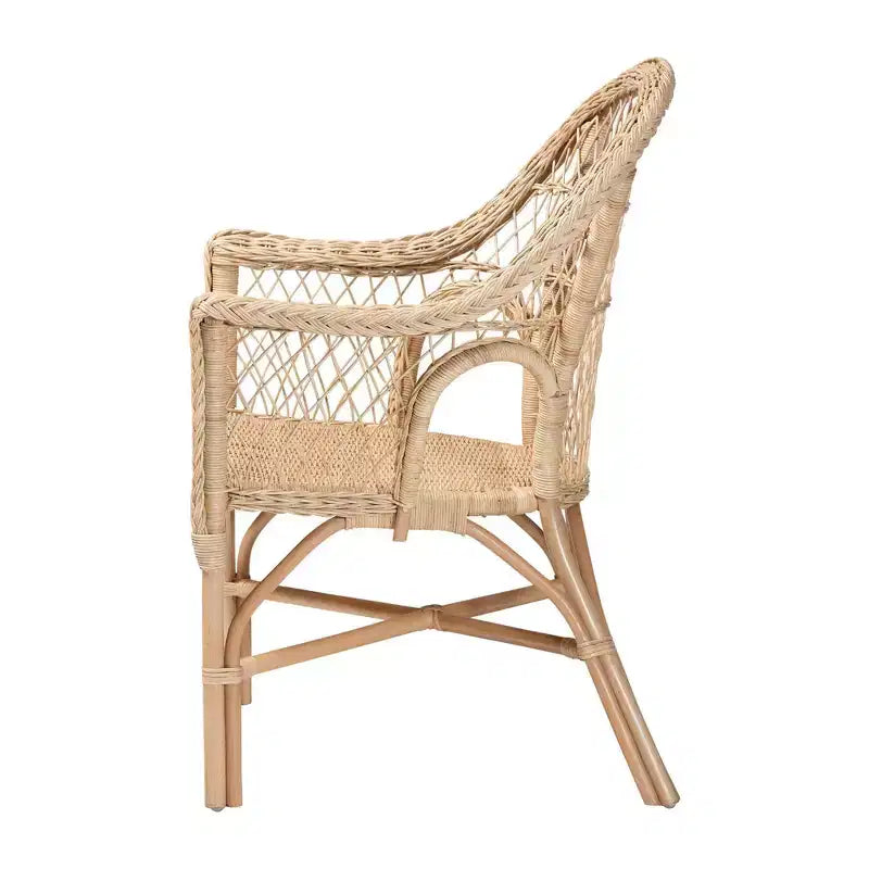 bali & pari Zaira Rattan Arm Chair Natural