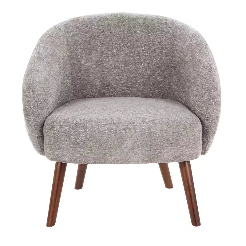Chaise d'appoint en tissu LumiSource Ashland Lounge Noyer/Gris
