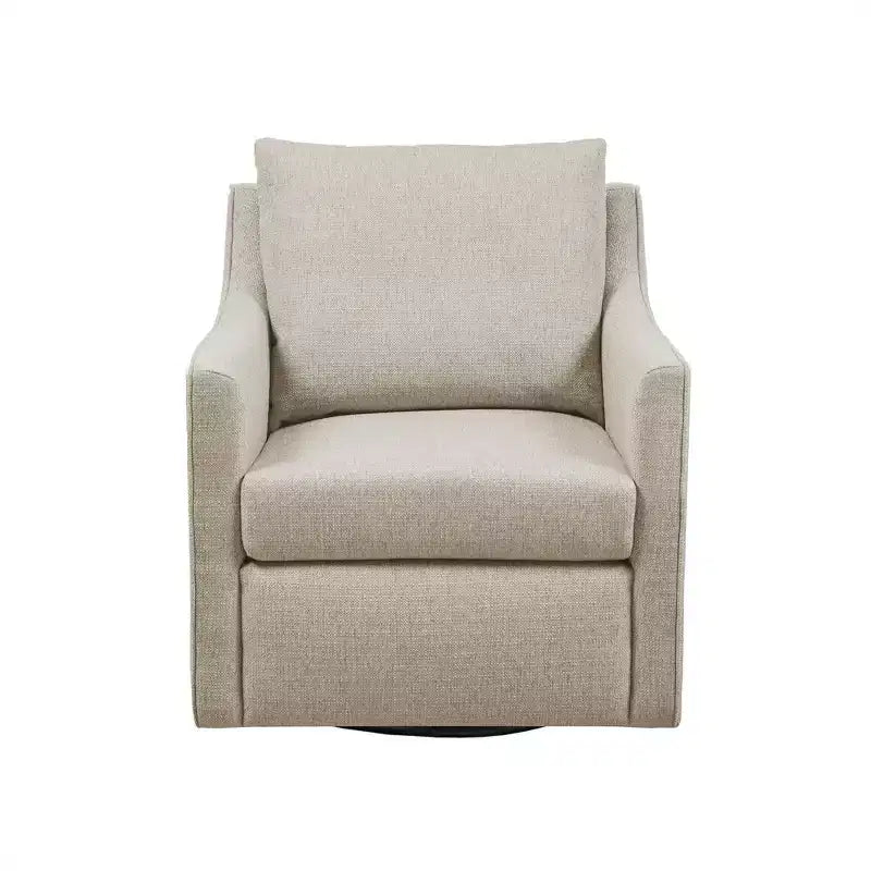 Martha Stewart Christian Swivel Armchair Natural