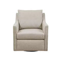 Martha Stewart Christian Swivel Armchair Natural