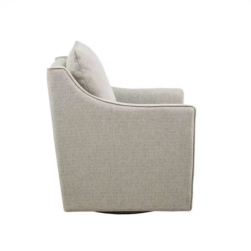 Martha Stewart Christian Swivel Armchair Natural