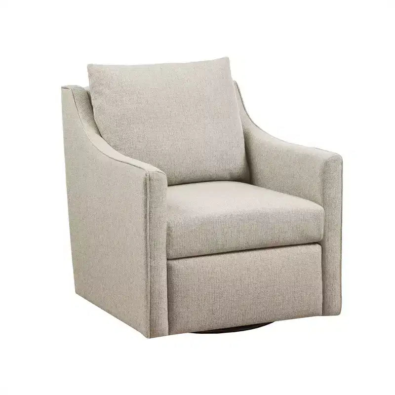 Martha Stewart Christian Swivel Armchair Natural