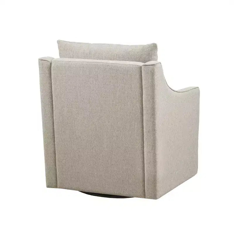 Martha Stewart Christian Swivel Armchair Natural