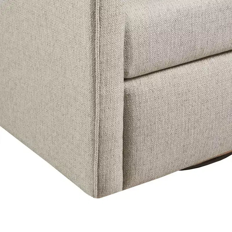 Martha Stewart Christian Swivel Armchair Natural