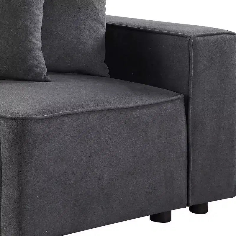 28" Silvester Gray Fabric - Acme Furniture: Upholstered Accent Chair, Wood Frame, No Assembly Required