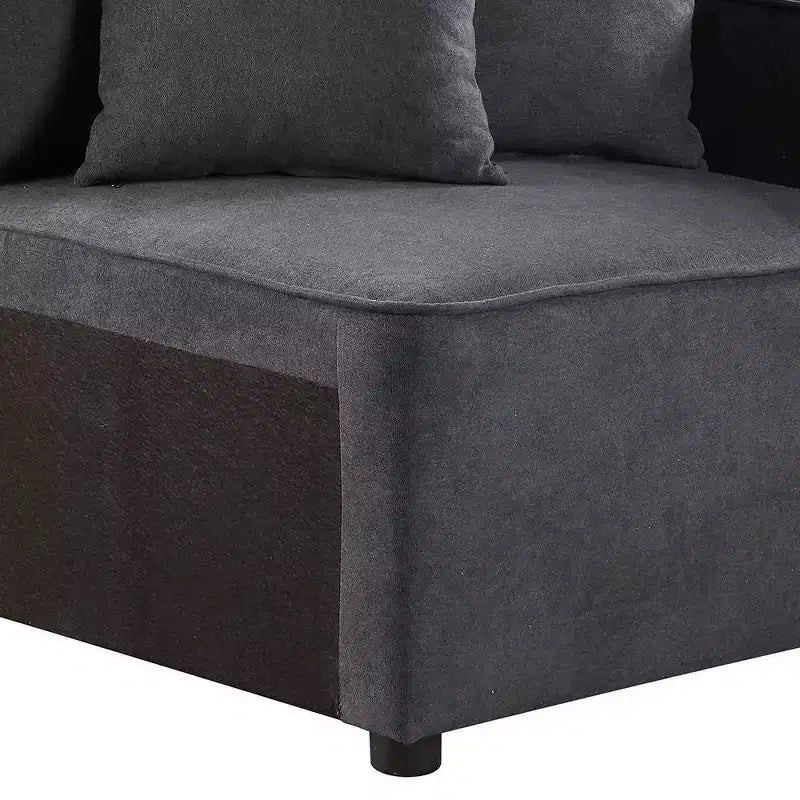 28" Silvester Gray Fabric - Acme Furniture: Upholstered Accent Chair, Wood Frame, No Assembly Required