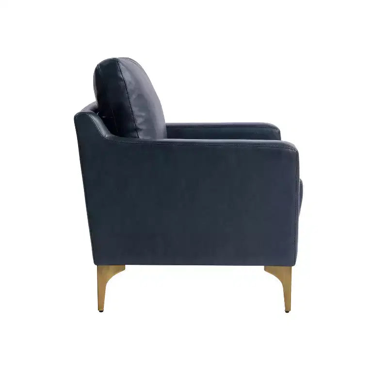 Serta Fuller Chair Navy Vegan Leather
