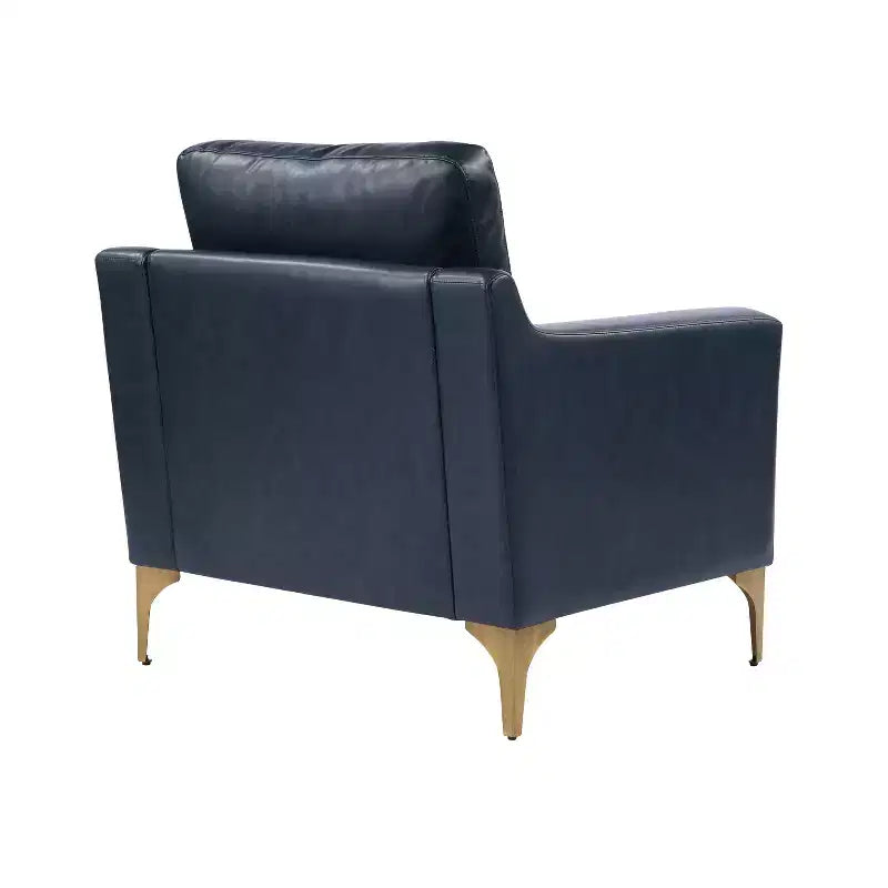 Serta Fuller Chair Navy Vegan Leather