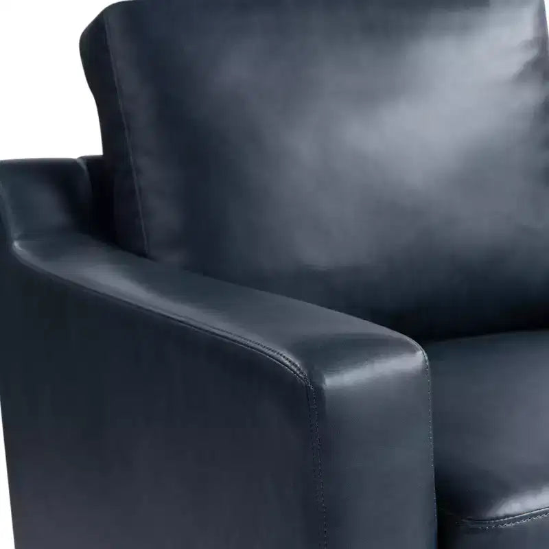 Serta Fuller Chair Navy Vegan Leather
