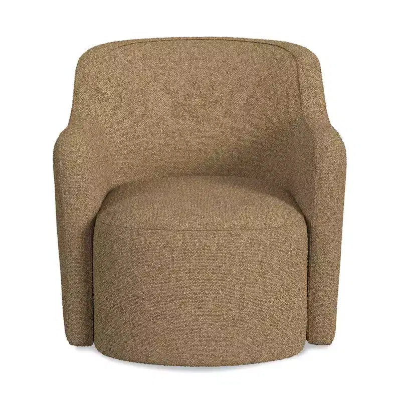 HomePop Upholstered Swivel Accent Chair Light Tan