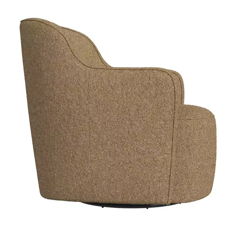 HomePop Upholstered Swivel Accent Chair Light Tan