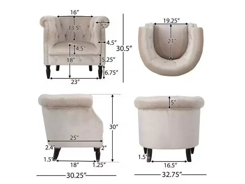 Akira New Velvet Club Chair - Christopher Knight Home