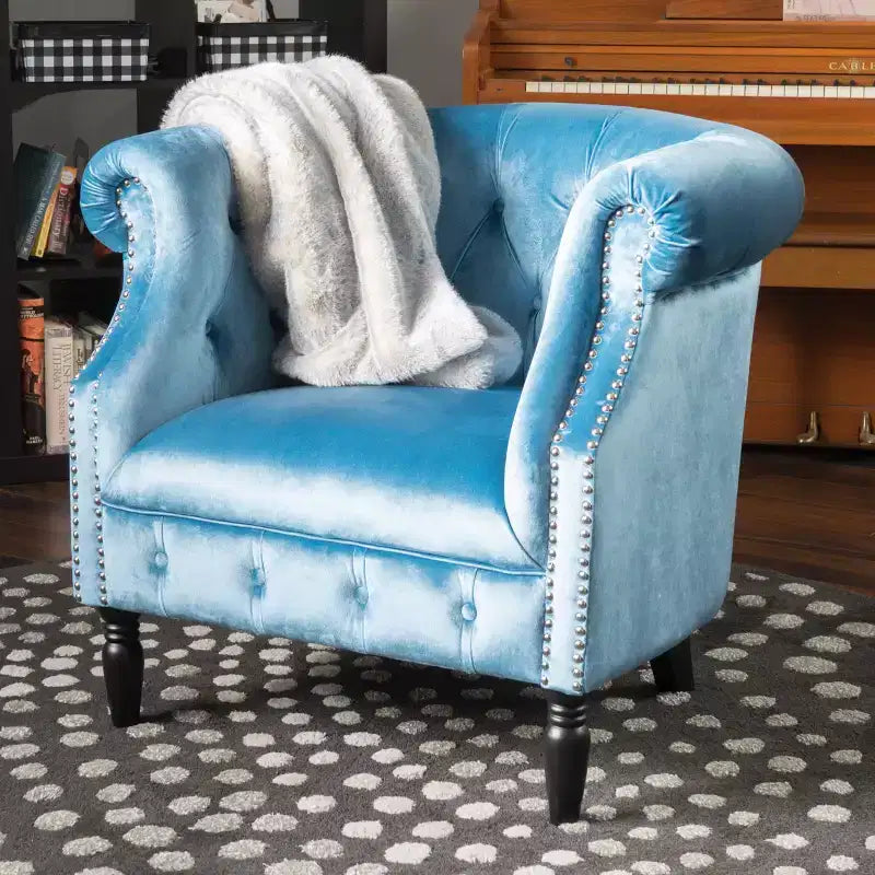 Akira New Velvet Club Chair - Christopher Knight Home