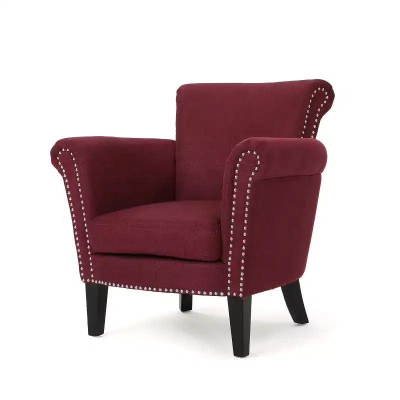 Brice Vintage Studded Club Chair - Christopher Knight Home