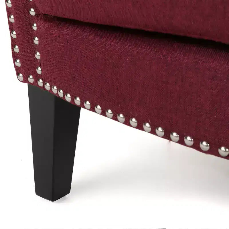 Brice Vintage Studded Club Chair - Christopher Knight Home