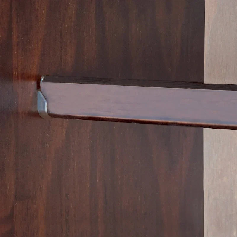 Armoire garde-robe modulable 100 % en bois massif avec poignées en métal ou en bois