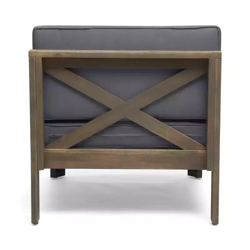 Ensemble de conversation Alcove 5 pièces en bois d'acacia - Christopher Knight Home