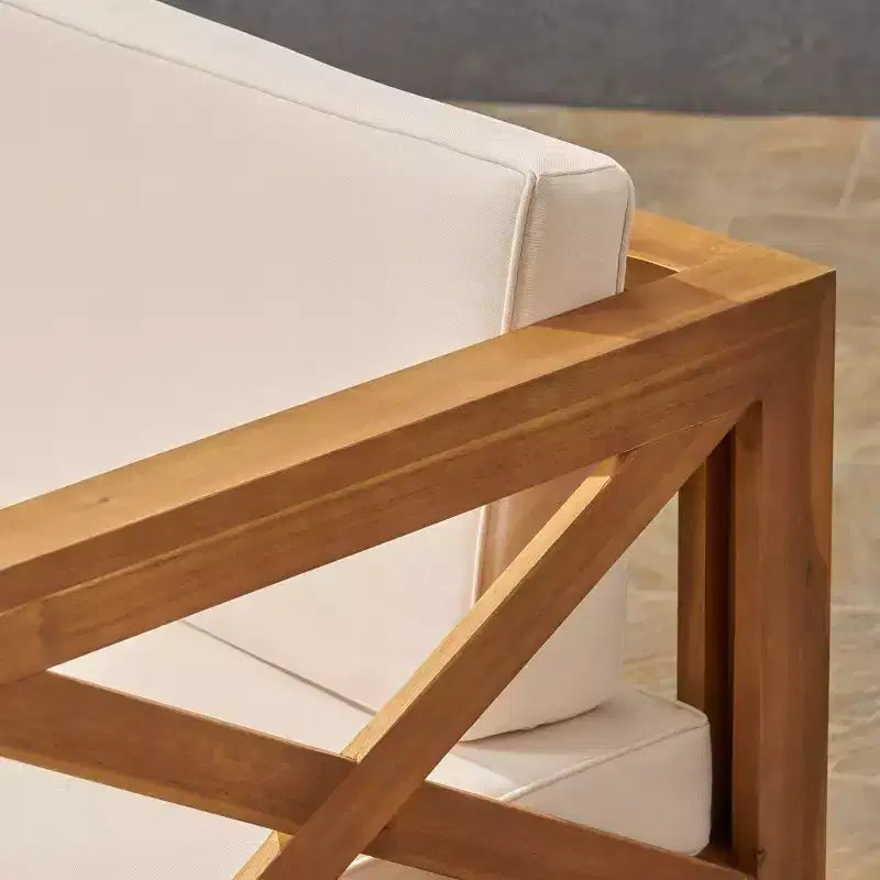 Ensemble de conversation Alcove 5 pièces en bois d'acacia - Christopher Knight Home