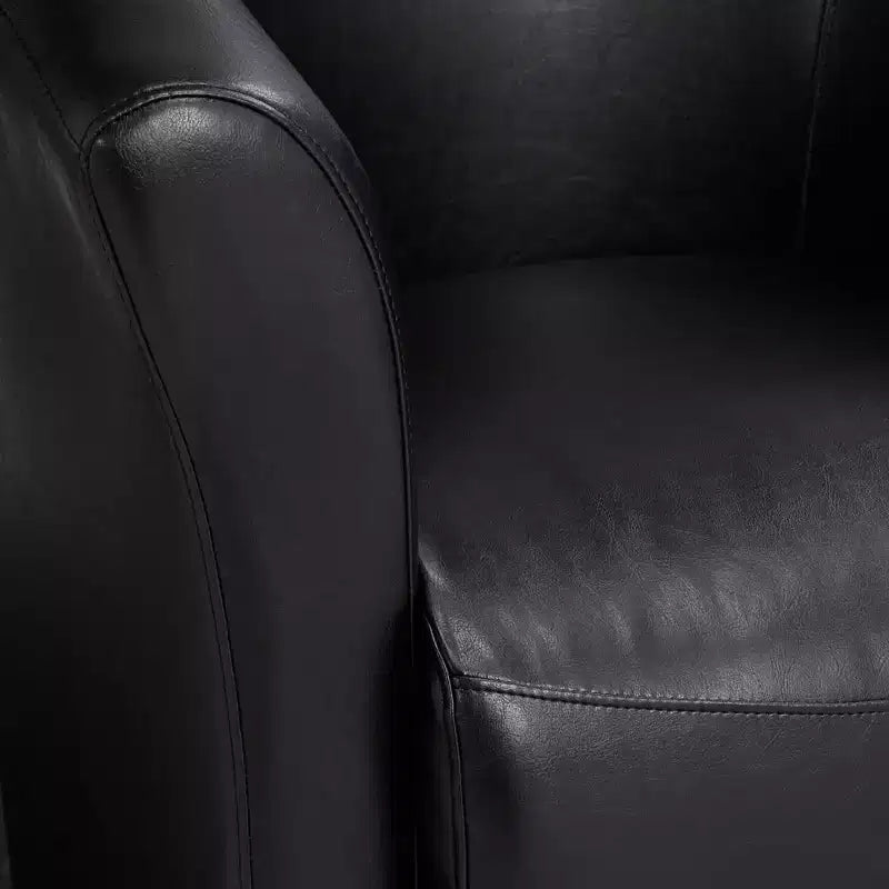 Fauteuil Club Pivotant Elements Rocket 31 Large Rivera Black