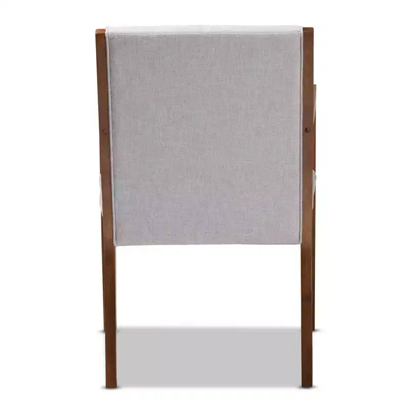 Ensemble de 2 fauteuils d'appoint de salon en tissu Theresa - Baxton Studio