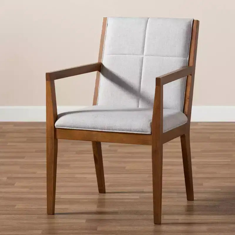 Ensemble de 2 fauteuils d'appoint de salon en tissu Theresa - Baxton Studio