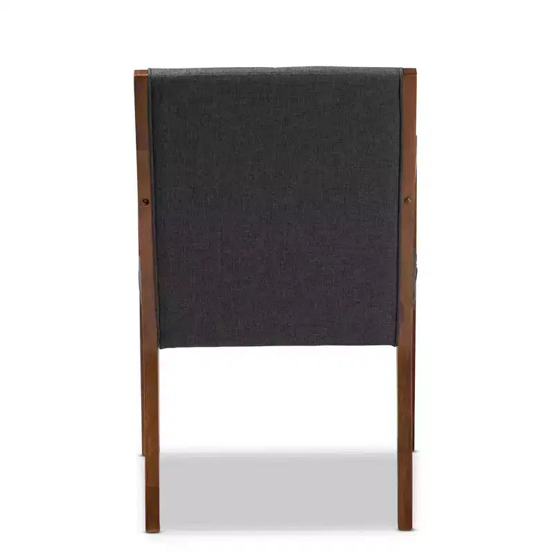 Ensemble de 2 fauteuils d'appoint de salon en tissu Theresa - Baxton Studio