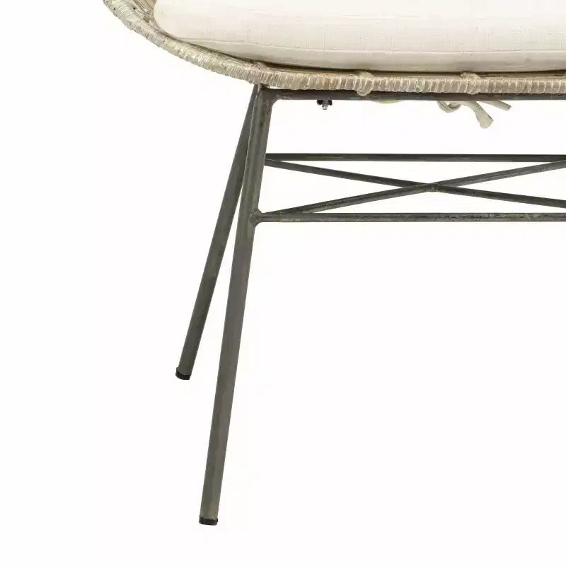 Malia Rattan Wingback Armchair - ACH6500 - White/Grey White Wash - Safavieh