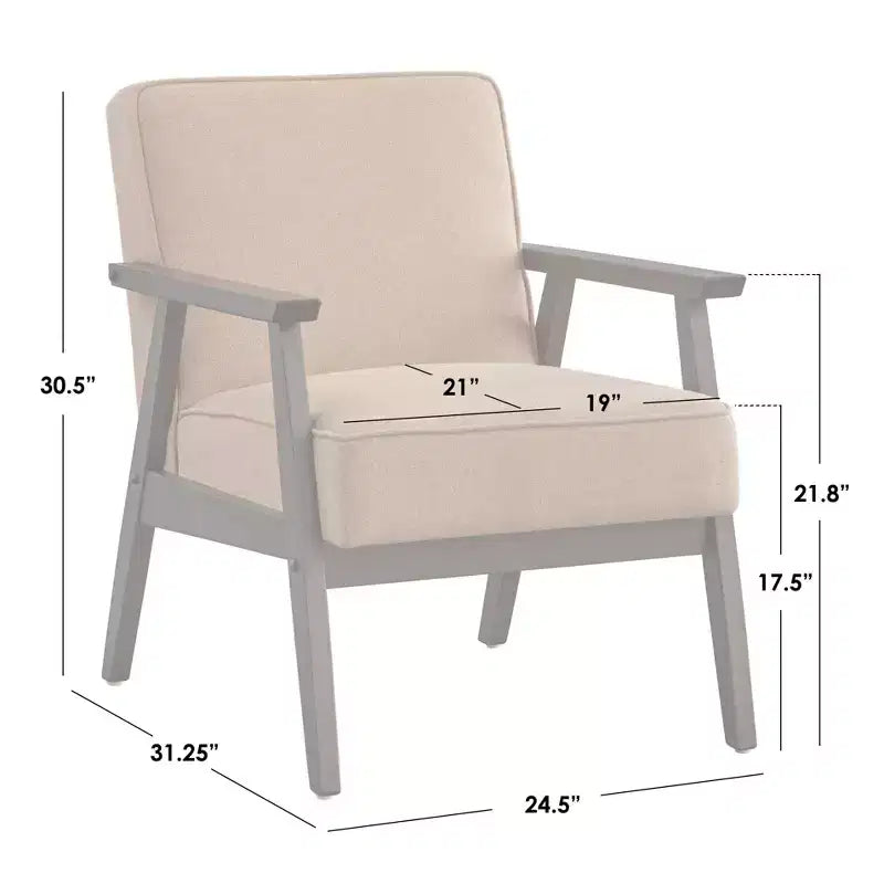 Buylateral Sonia Mid Century Modern Accent Chair