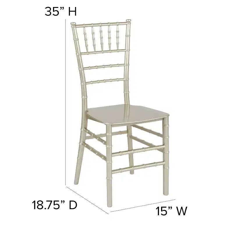 Flash Furniture HERCULES Series Resin Stackable Chiavari Chair