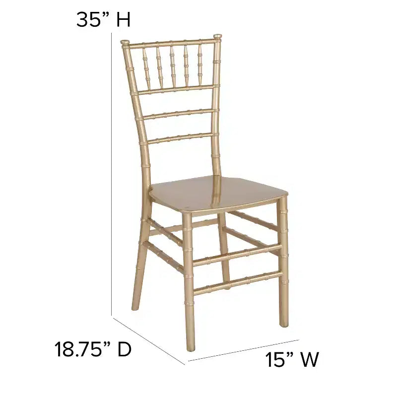 Flash Furniture HERCULES Series Resin Stackable Chiavari Chair