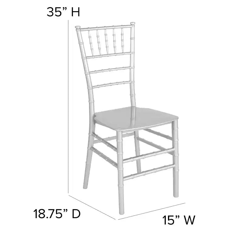 Flash Furniture HERCULES Series Resin Stackable Chiavari Chair