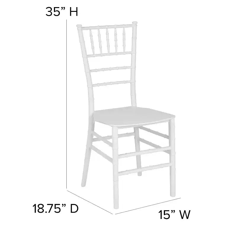 Flash Furniture HERCULES Series Resin Stackable Chiavari Chair