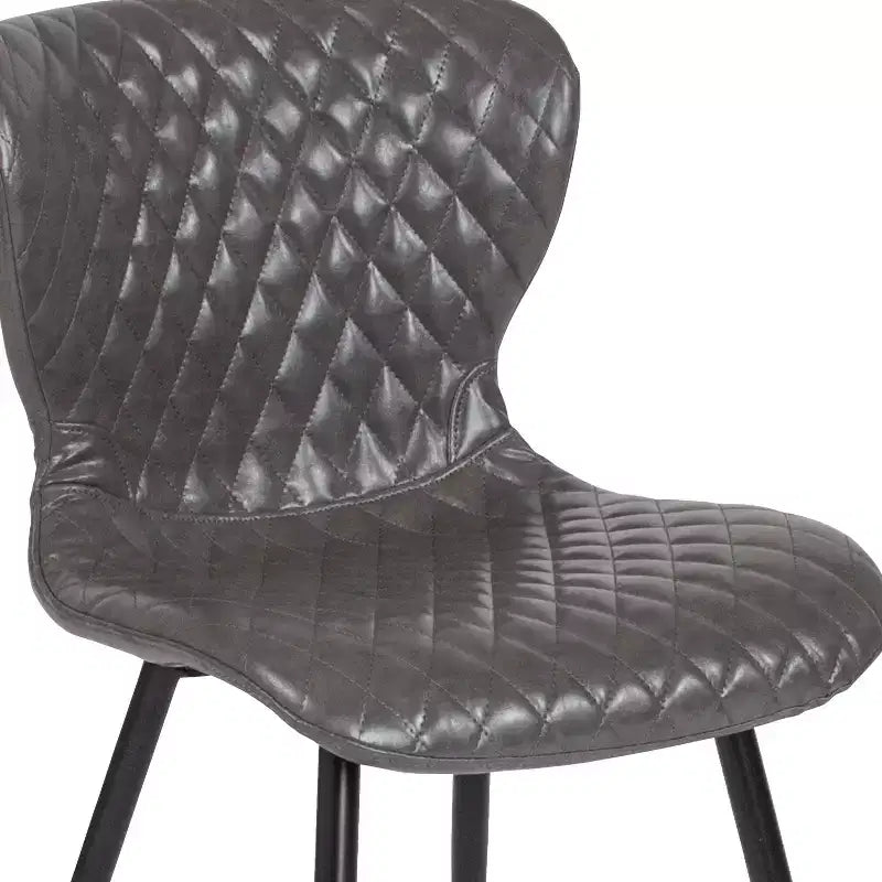 Emma and Oliver Contemporary Diamond Patterned Accent Dining Chair