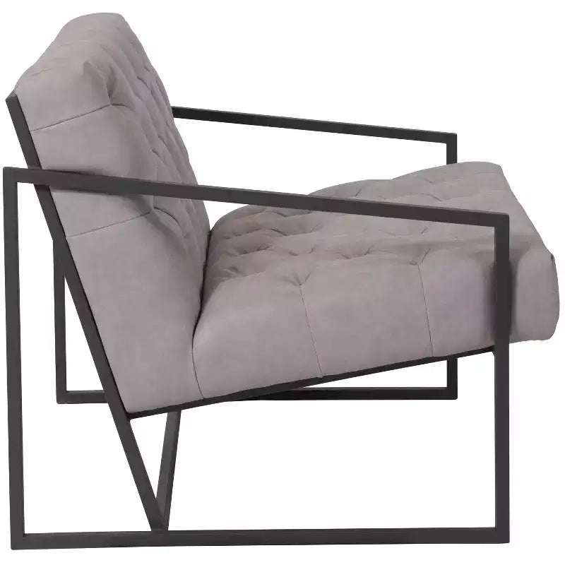 Fauteuil d'appoint capitonné Emma et Oliver Home Office