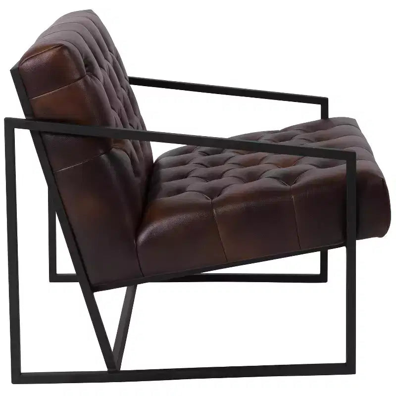 Fauteuil d'appoint capitonné Emma et Oliver Home Office